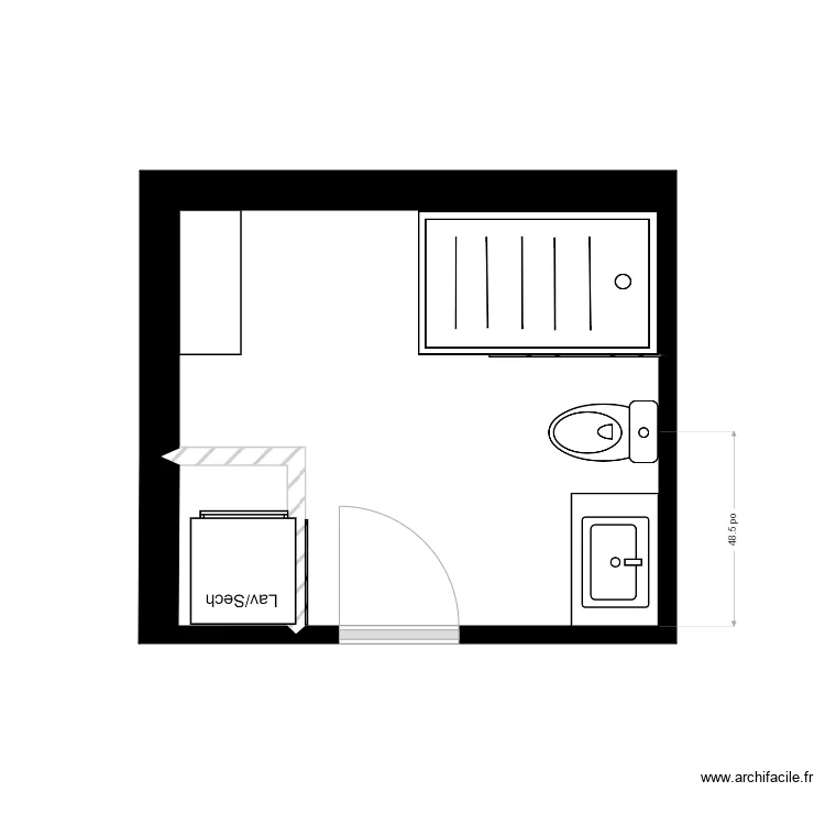 Nedia soussol 1. Plan de 