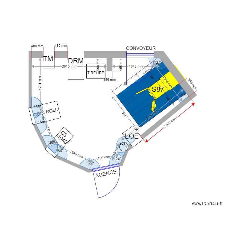 PLAN DE MASSE PROJET CALVI S87. Plan de 0 pièce et 0 m2