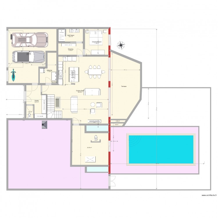 Grange SJS v20 1 étage. Plan de 0 pièce et 0 m2