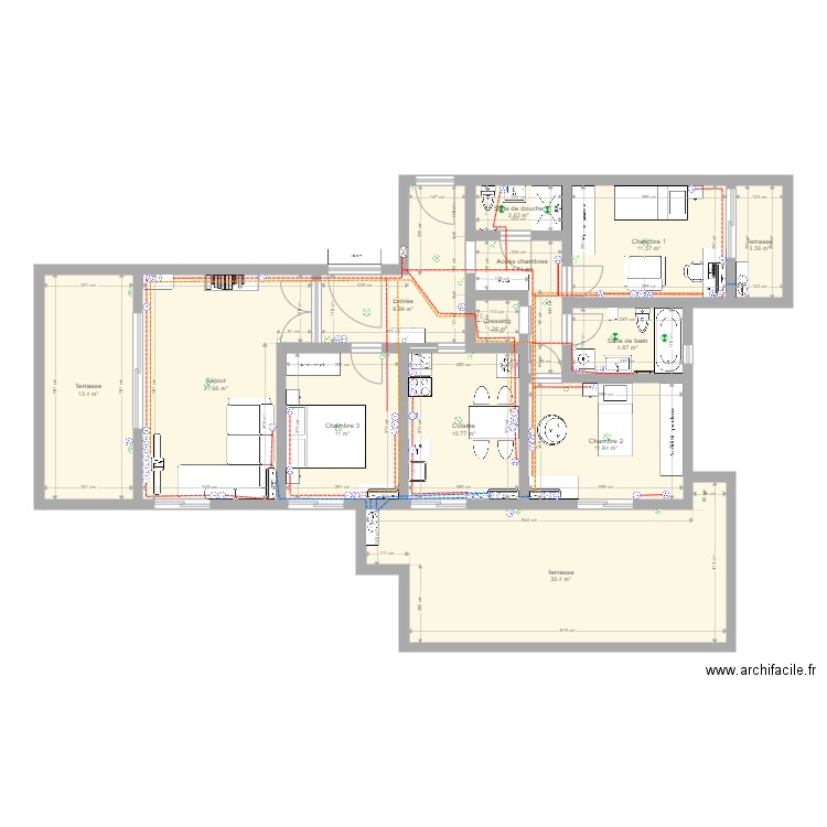 4P Lanterne. Plan de 0 pièce et 0 m2