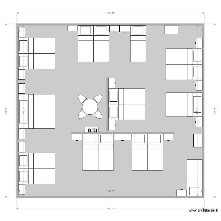 Literie N1. Plan de 0 pièce et 0 m2