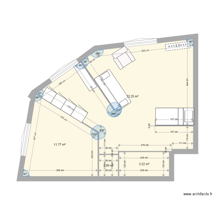 appart V1. Plan de 0 pièce et 0 m2