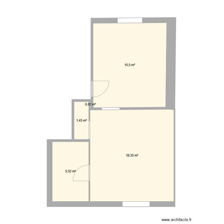 Avant travaux. Plan de 0 pièce et 0 m2