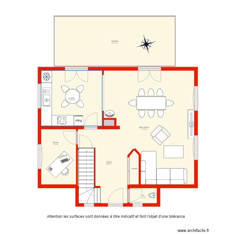 BI 2593 rdc non côté. Plan de 0 pièce et 0 m2