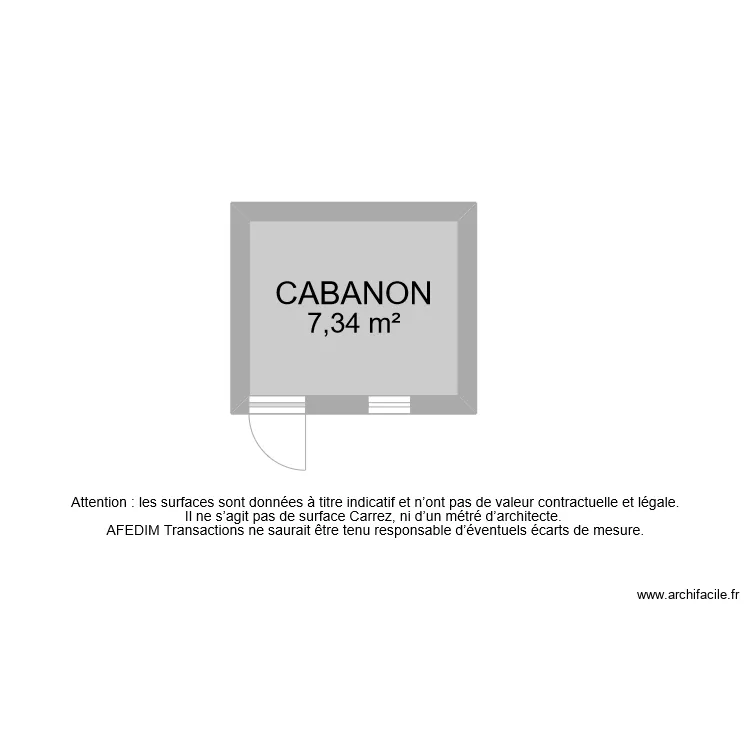 BI 11356 CABANON. Plan de 