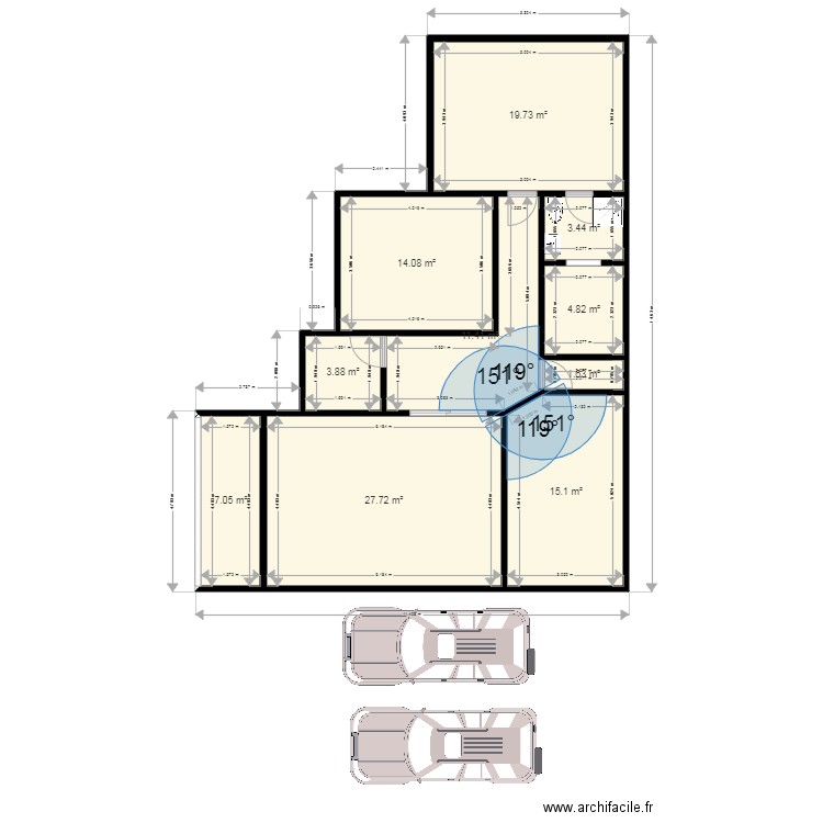 Situation maison terrain. Plan de 0 pièce et 0 m2