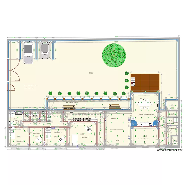 B&acirc;timent Voltaire RDC  V006. Plan de 