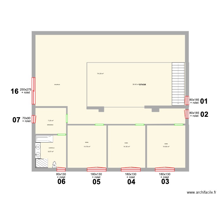 TRESNAJ SPRAT montis. Plan de 0 pièce et 0 m2