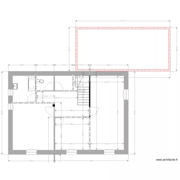pelletetage1cdatec. Plan de 