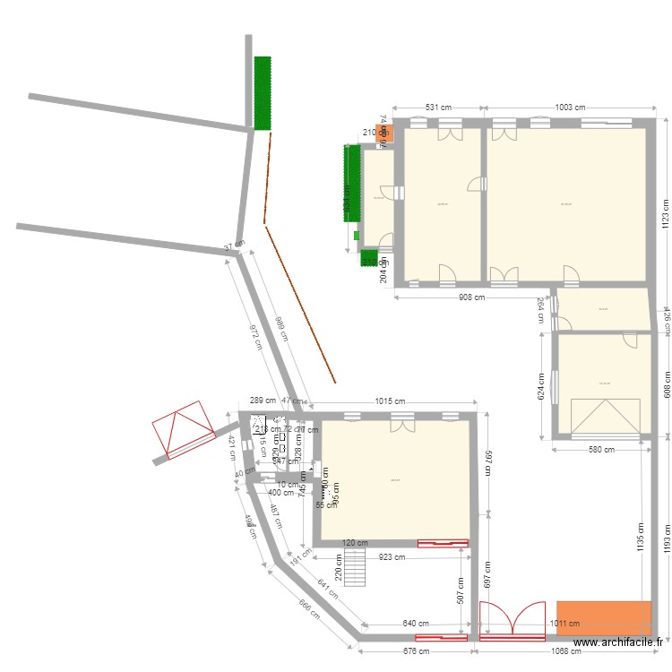 grange par rapport à ferme. Plan de 0 pièce et 0 m2