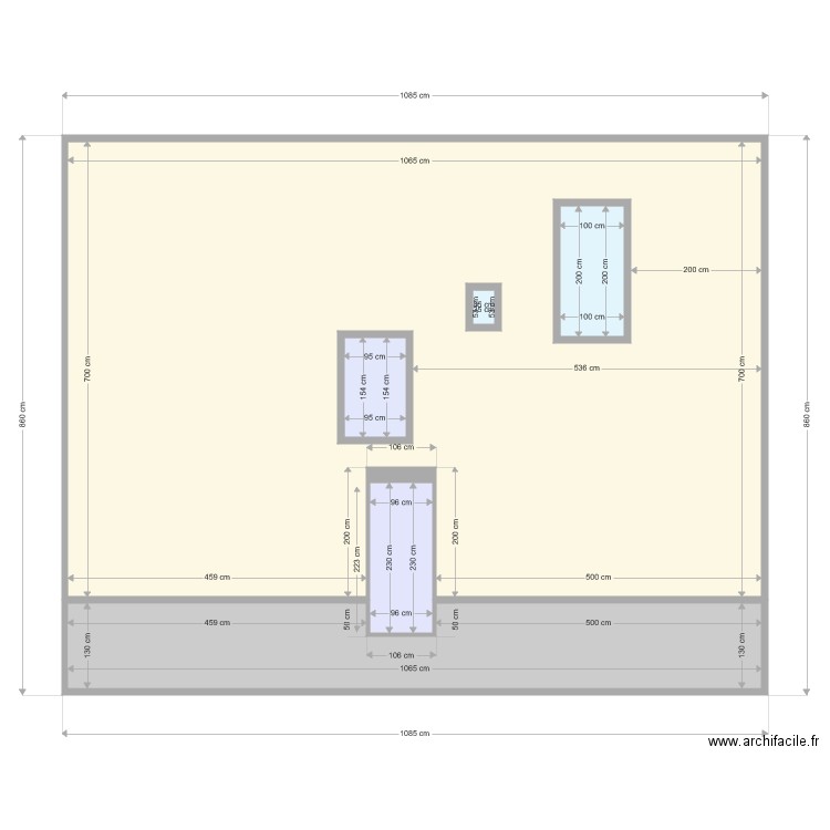 Coupe facade. Plan de 0 pièce et 0 m2
