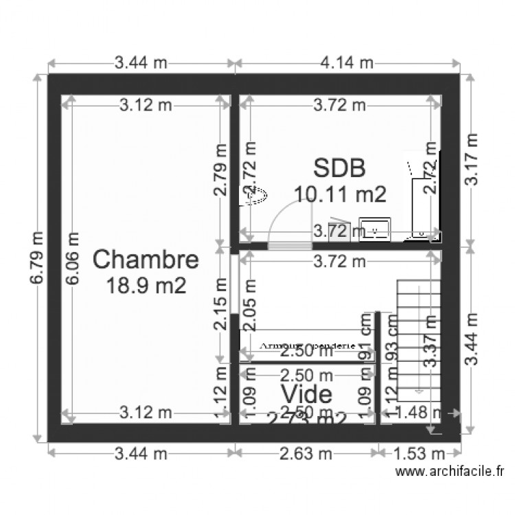 APPARTEMENT 4D Mezzanine. Plan de 0 pièce et 0 m2