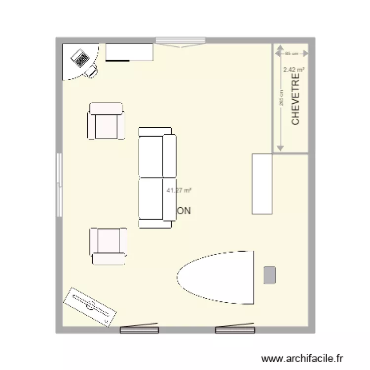 ETAGE 2 MEUBLE. Plan de ETAGE 2 MEUBLE. Plan de