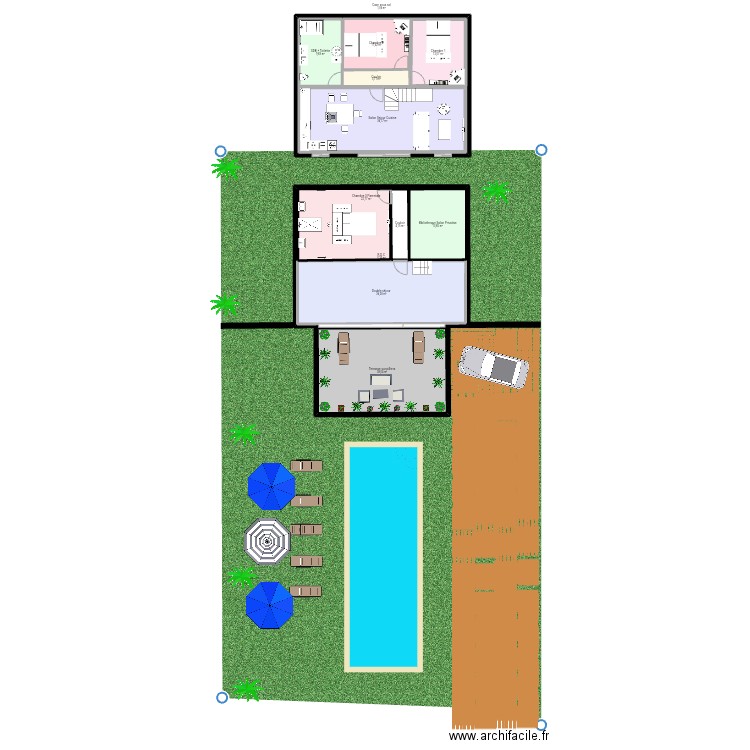Plan villa maroc. Plan de 0 pièce et 0 m2