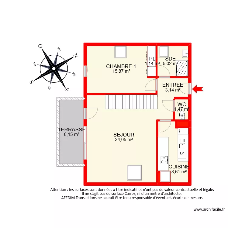 BI9328 ETAGE 2 NIVEAU 1. Plan de 