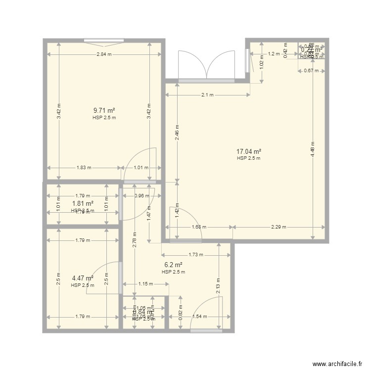 neudorf. Plan de 7 pièces et 40 m2