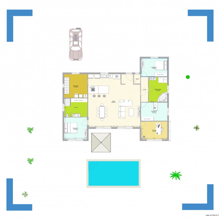 Maison Mahé SS Sol. Plan de 0 pièce et 0 m2