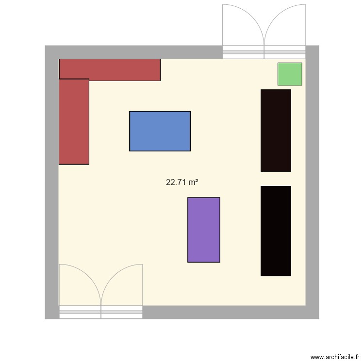 Plan du futur foyer 1. Plan de 0 pièce et 0 m2
