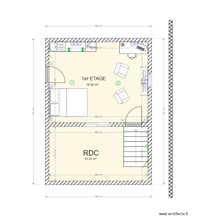 M Ichiza. Plan de 0 pièce et 0 m2