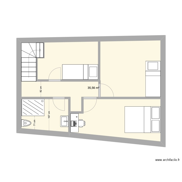 groix_etage. Plan de 0 pièce et 0 m2