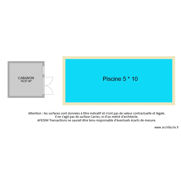 6539 ANNEXES. Plan de 1 pièce et 15 m2