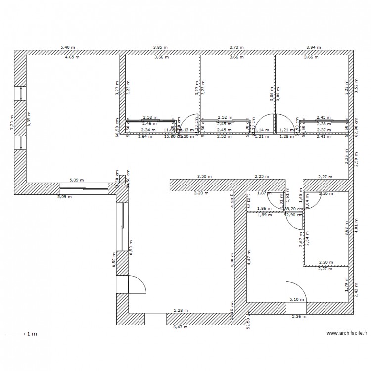 Distribution Intérieur. Plan de 0 pièce et 0 m2