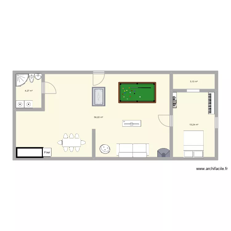 maison. Plan de 4 et 77 m² maison. Plan de 4 et 77 m²