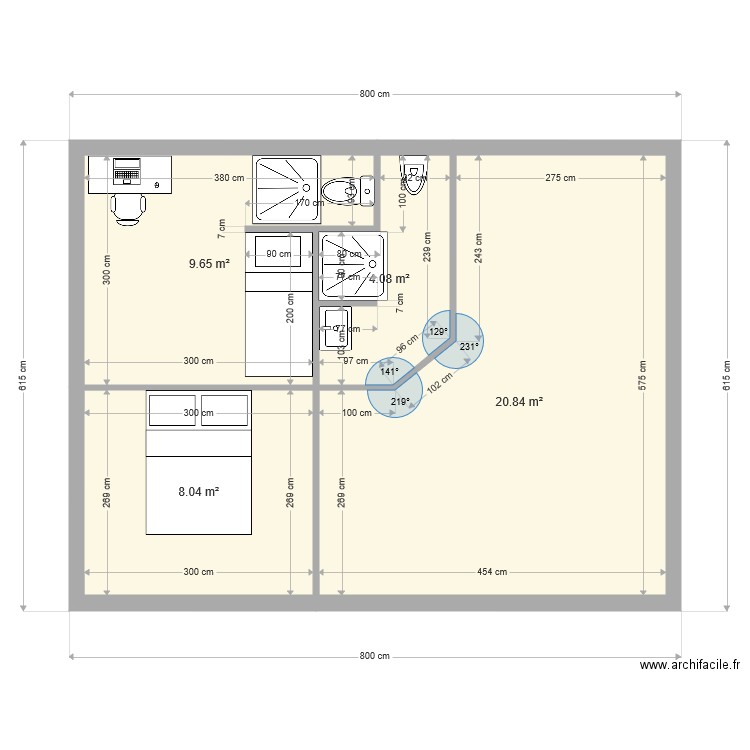 planA. Plan de 0 pièce et 0 m2