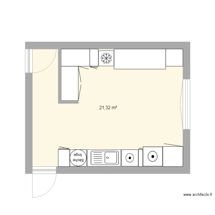 arrière cuisine maman. Plan de 0 pièce et 0 m2