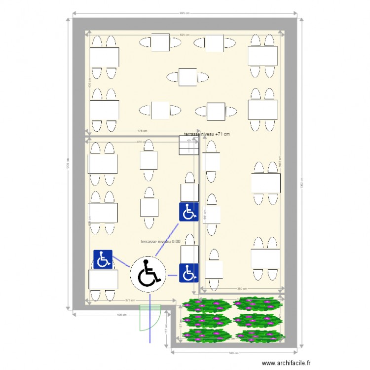 terrasse la fabrique. Plan de 0 pièce et 0 m2