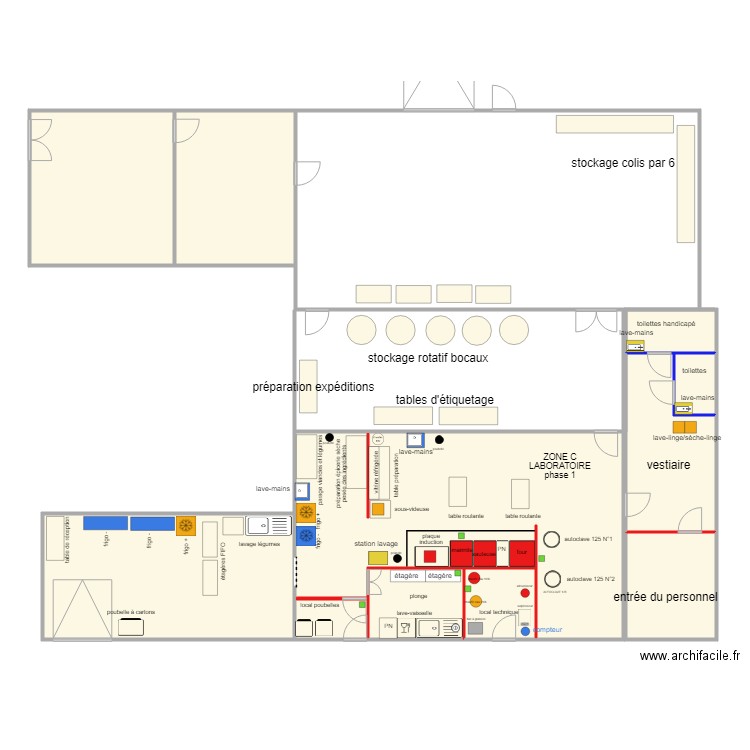 plan ensemble disposition locaux et équipements 260319. Plan de 0 pièce et 0 m2