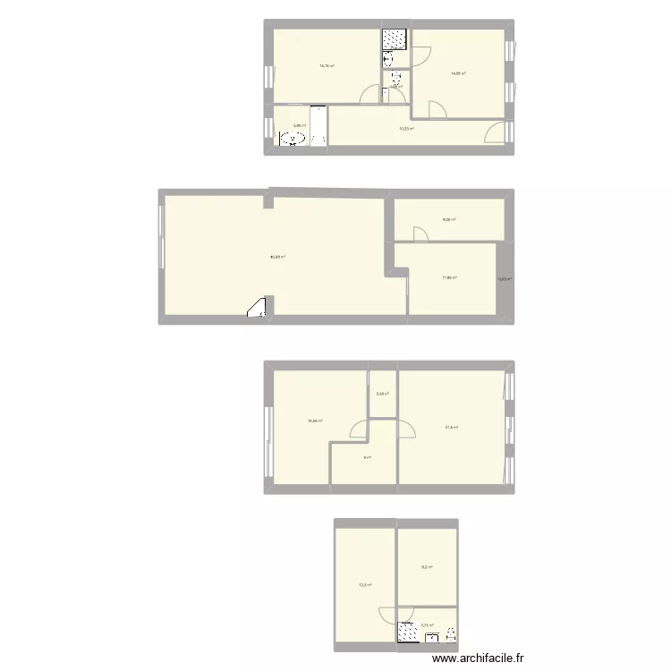 Naujac bureau. Plan de Naujac bureau. Plan de