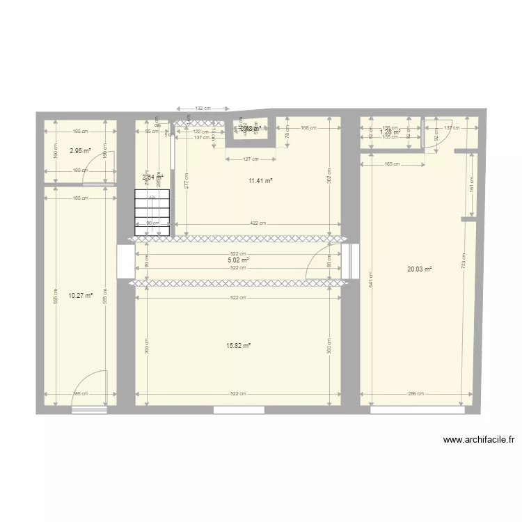 rez de chauss&eacute;e. Plan de 