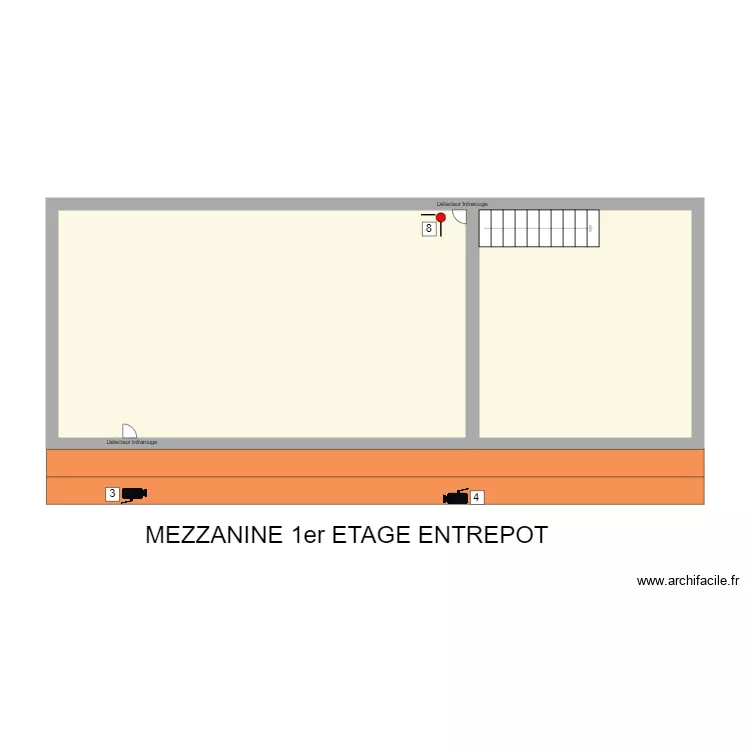 Mezzanine entrepot chateauvieux. Plan de Mezzanine entrepot chateauvieux. Plan de