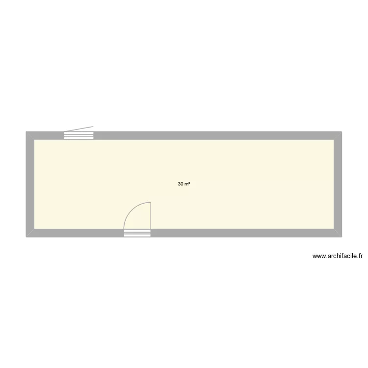 plan chambre. Plan de 1  et 30 m²