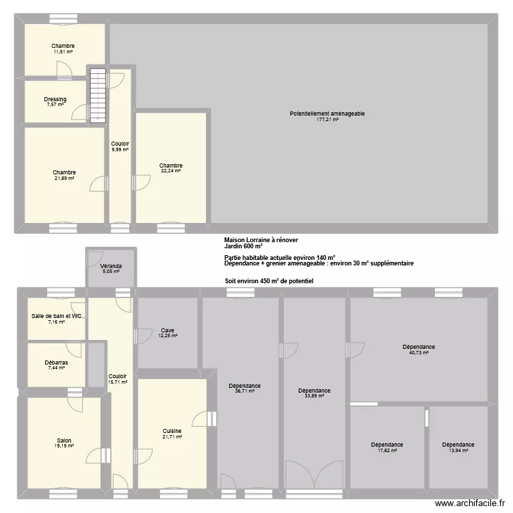 MOREIRA LORETTE. Plan de 