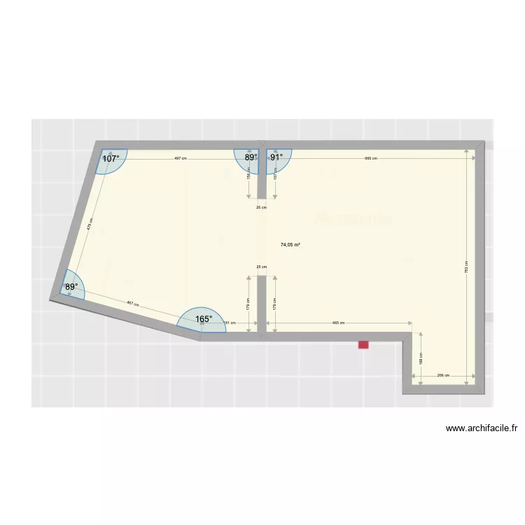 Triplex &eacute;tage 3 . Plan de 