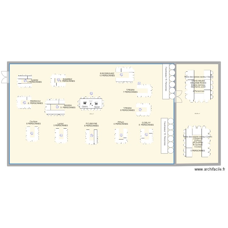 televent e. Plan de 2 pièces et 294 m2