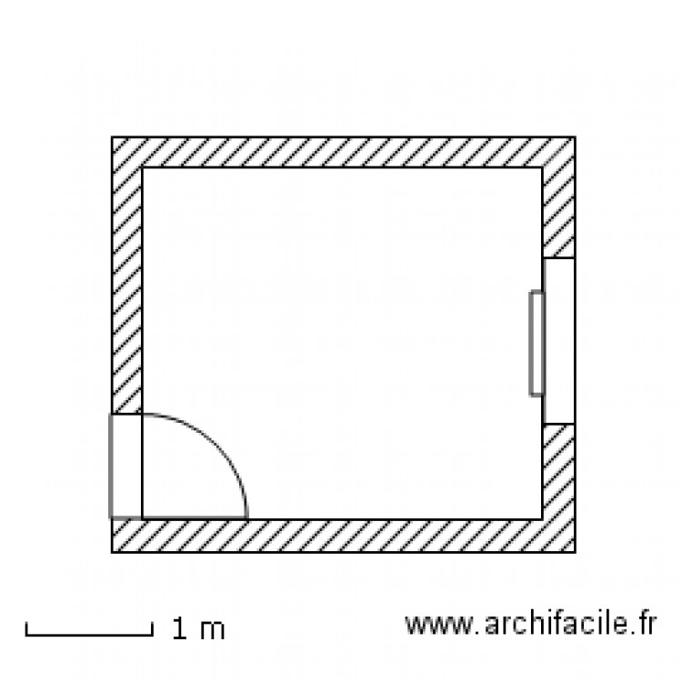 Chambre  sans mobilier BJG T3  V 16 Nov 11. Plan de 0 pièce et 0 m2