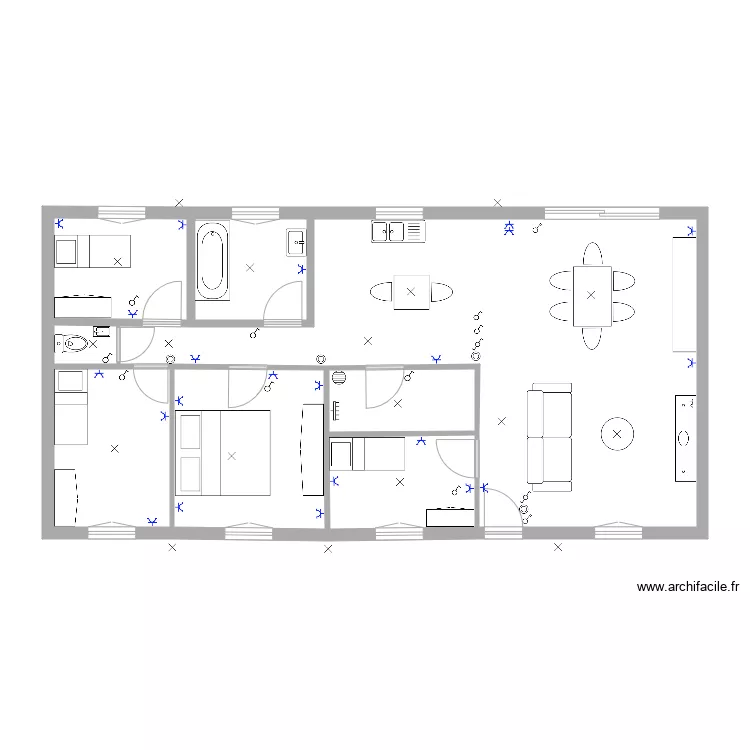 3MaisonHollidays. Plan de 