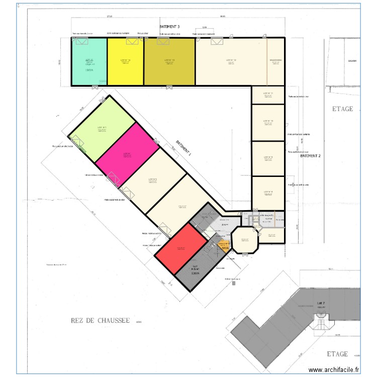 Douvre PC. Plan de 18 pièces et 2459 m2