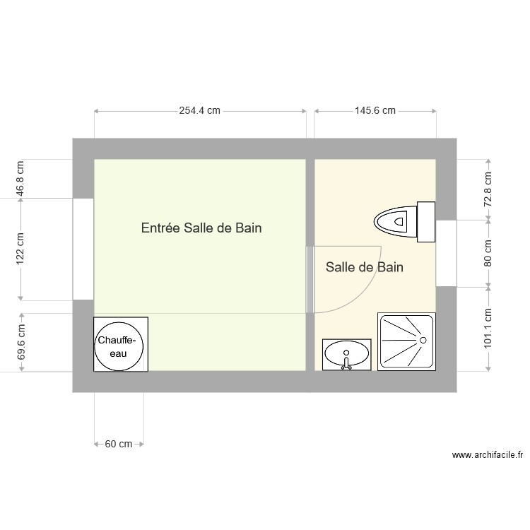 BELMONT Salle de bain Origine. Plan de 0 pièce et 0 m2