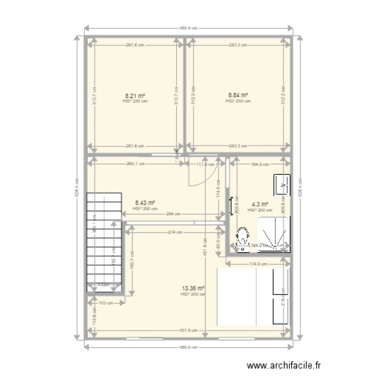 plan duplex sdb 0717. Plan de 0 pièce et 0 m2