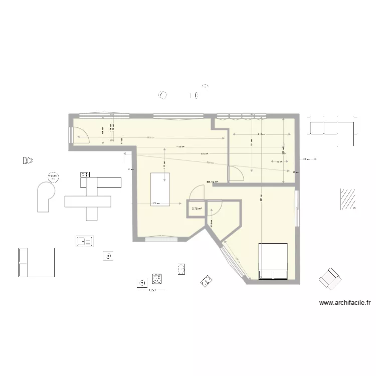 PARIS APPART COTE JUSTE. Plan de 