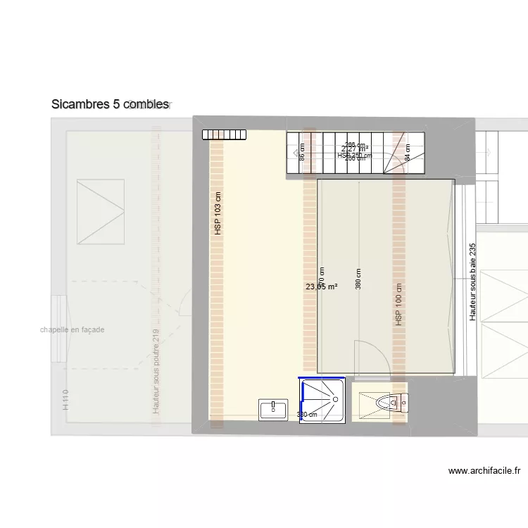 Sicambres B5. Plan de 