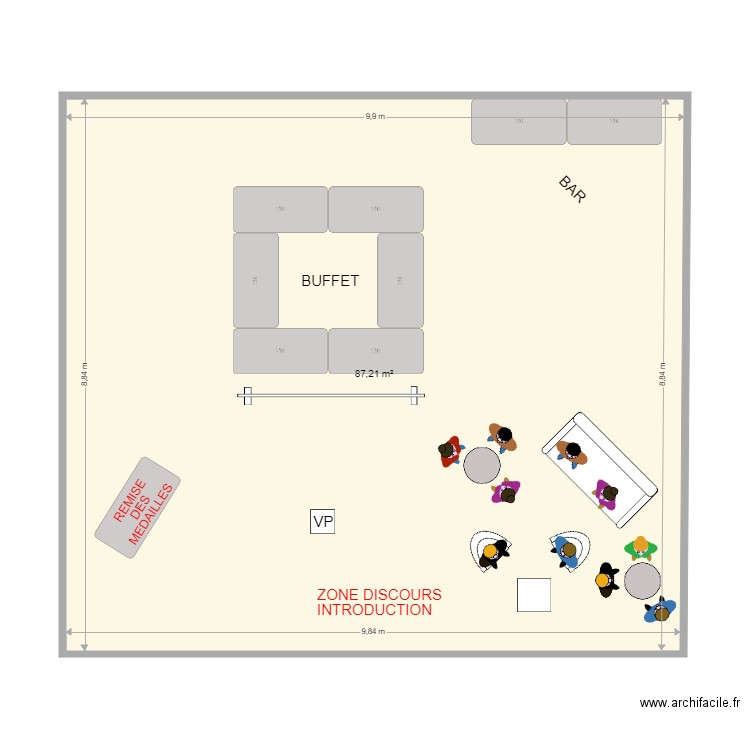 CONFERENCE DES PRESIDENTS v2. Plan de 0 pièce et 0 m2