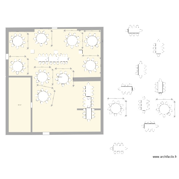 Grange mariage plan 2 110pers. Plan de 0 pièce et 0 m2