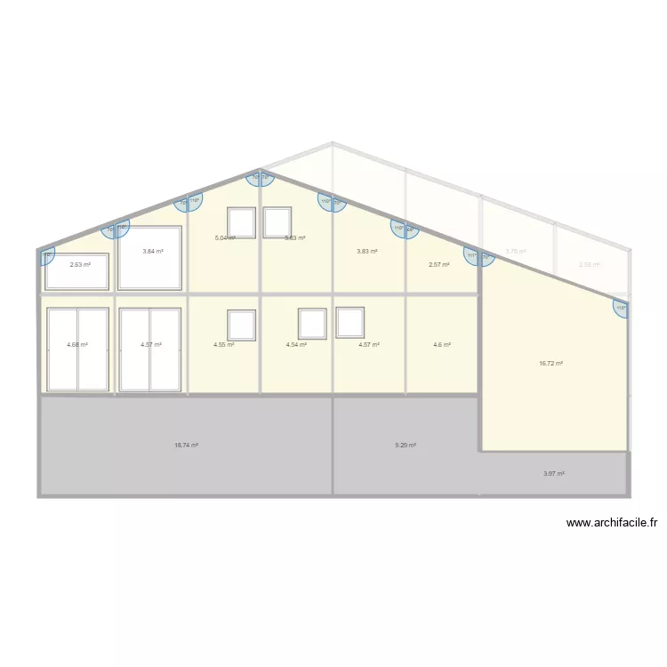 Clusaz Facade. Plan de 
