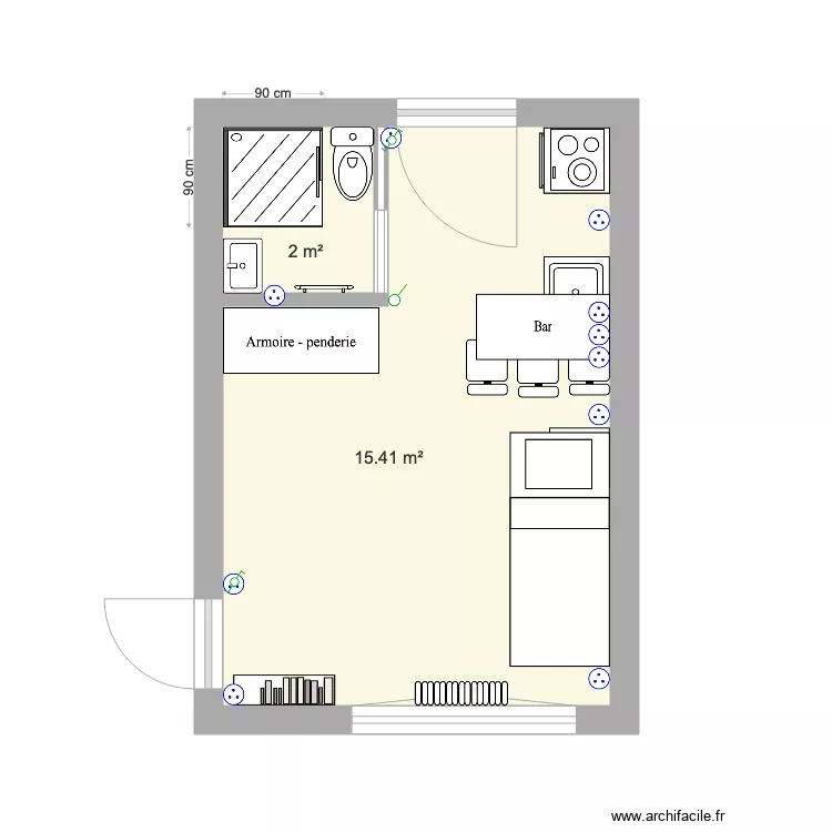 Studio RdJ v2. Plan de 