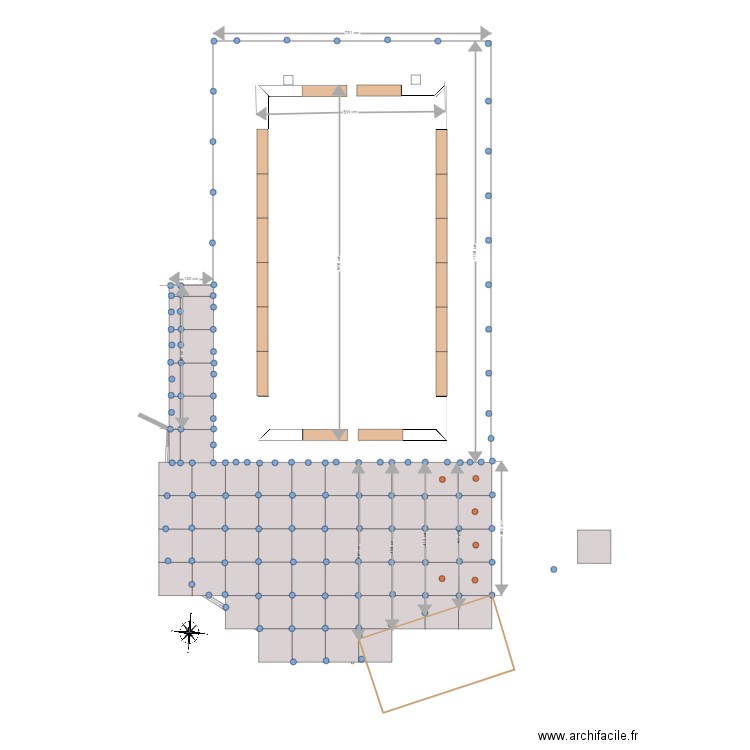 terrasse 3 2 1. Plan de 0 pièce et 0 m2